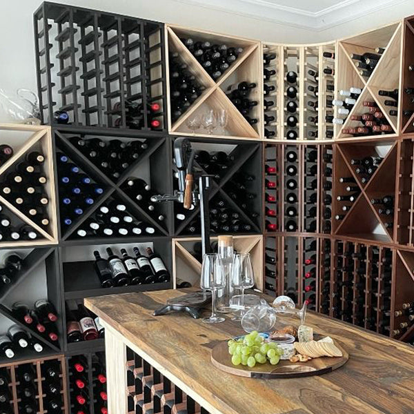 Wine Cube Cellar Racking System 210/ 220 bottle stackable wine