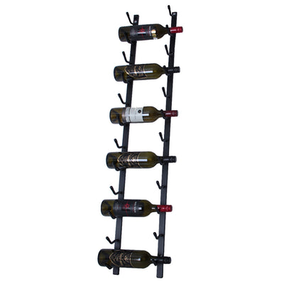 Wall Mounted wine Rack-12 Bottle Label View