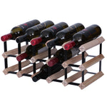 12/15 Bottle Timber Wine Rack - 2 x 5 Pockets