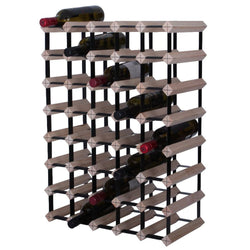 40/42 Bottle Timber Wine Rack - 7 x 5 Pockets