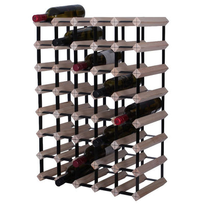 40/42 Bottle Timber Wine Rack - 7 x 5 Pockets