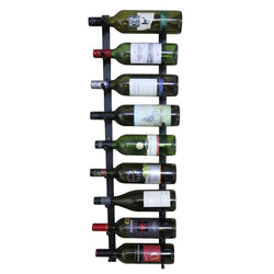 Wall Mounted Label View 9 Bottle Wine Rack