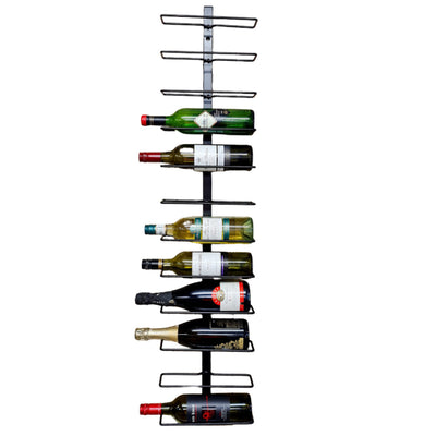 Wall Mounted Wine Rack - 12 Bottle TRENT - White