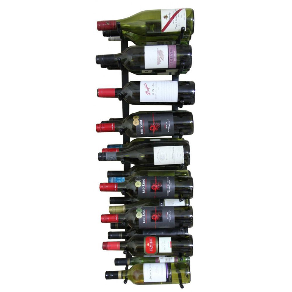 27 bottle Label View wall mountable wine rack wall rack - Wine Rack Shop